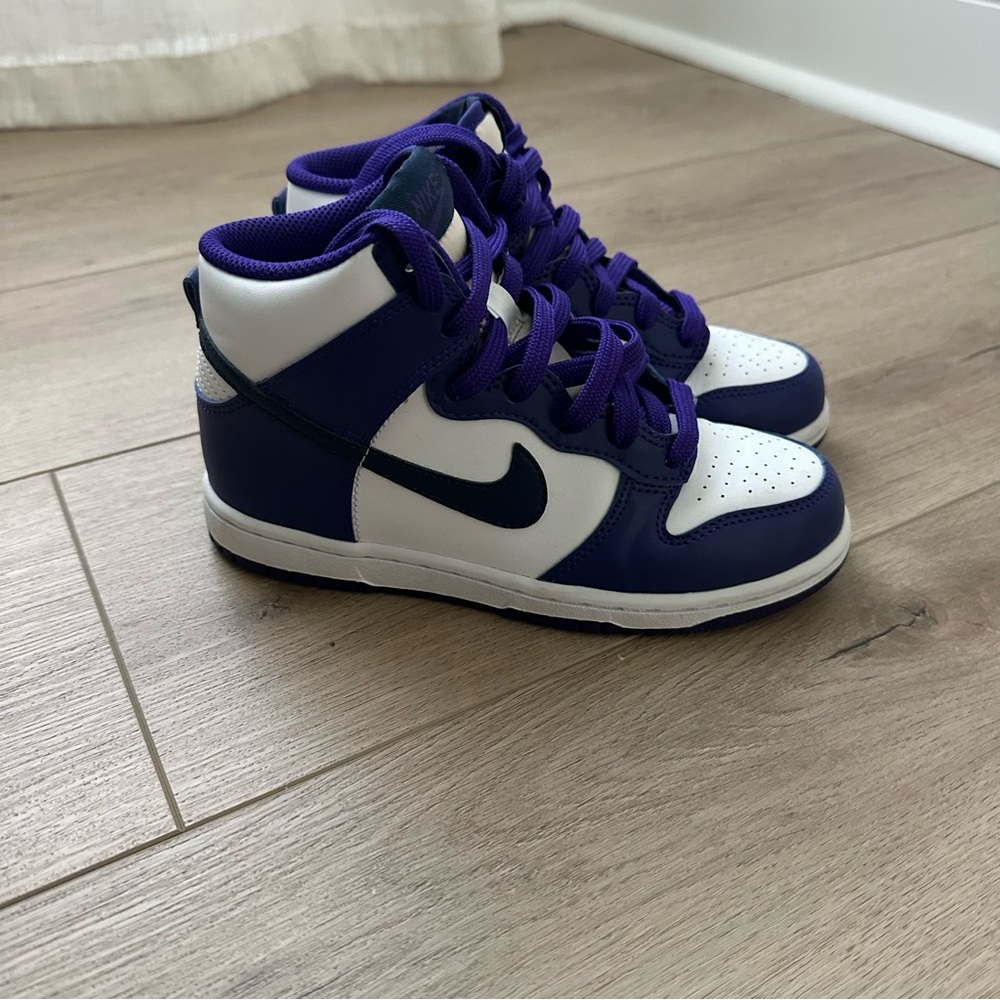 Nike Dunk High Purple White 2Y Girls